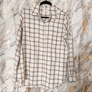 Madewell Classic Ex-Boyfriend Shirt in Porte Plaid Flannel Button Down